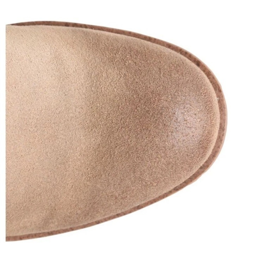 Sofft Women's Monica Wedge Booties Sz 8 M Barley Suede‎ Tan Side Zip Ankle - Picture 3 of 4
